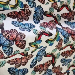 Talbots Plus Size 20W New BUTTERFLY Dress Linen / Cotton Blend Whimsical Pockets